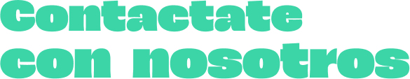 CONTACTATE CON NOSOTROS